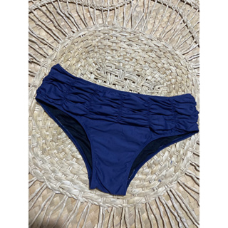 Navy Blue Fold Over Bikini Bottoms