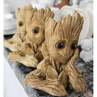 Groot Guardiões Do Galaxy Flower Pots Quatro Estilos Ação Figura Colecionável Presentes