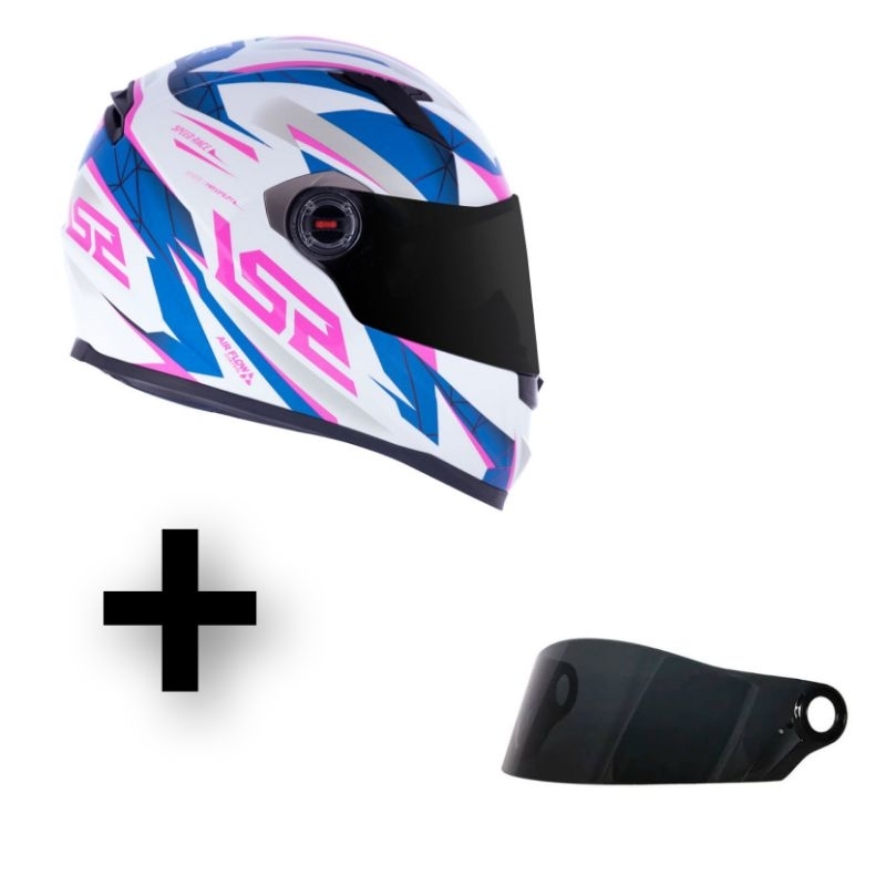 CAPACETE LS2 CLASSIC DRAZE ROSA + VISEIRA COLORIDA | Shopee Brasil