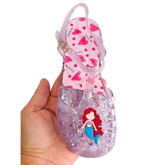 Sapato best sale transparente infantil