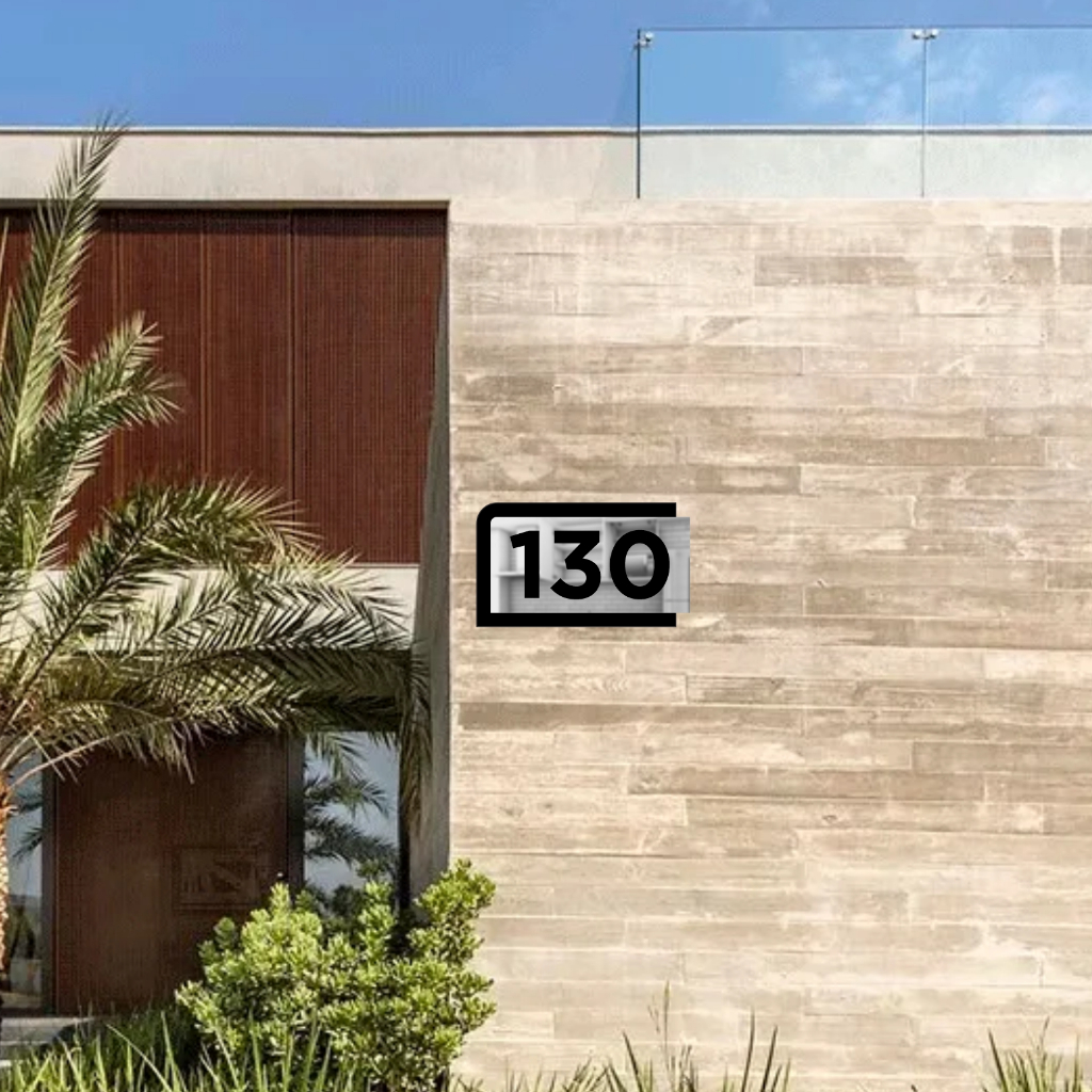 Placa Número Residencial Grande para Fachada Externo, Casa, Prédio em ...