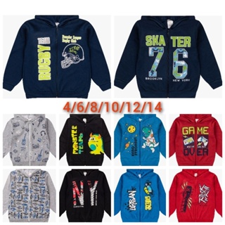 Jaqueta/Casacos de moletom infantil/juvenil masculino Kit com 3 jaquetas do 4 ao 14 anos