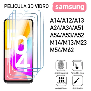 Pelicula De Vidro 3D Para SAMSUNG A14/A24/A15/A05/A05S/A23/A34/A54/55/A12/A13/A52/A53/A51/M52/M62/M54/M14/M34/M13/M23 Protetor de Tela Cobre Tudo