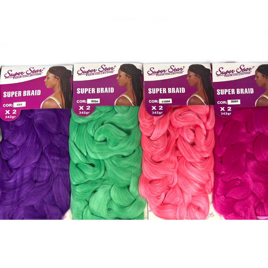 Cabelo Super Jumbo Jumbão Box Braids Super Star 399gr/342gr/1pct