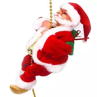 Boneco Papai Noel Sobe E Descer Musical Canta Movimento