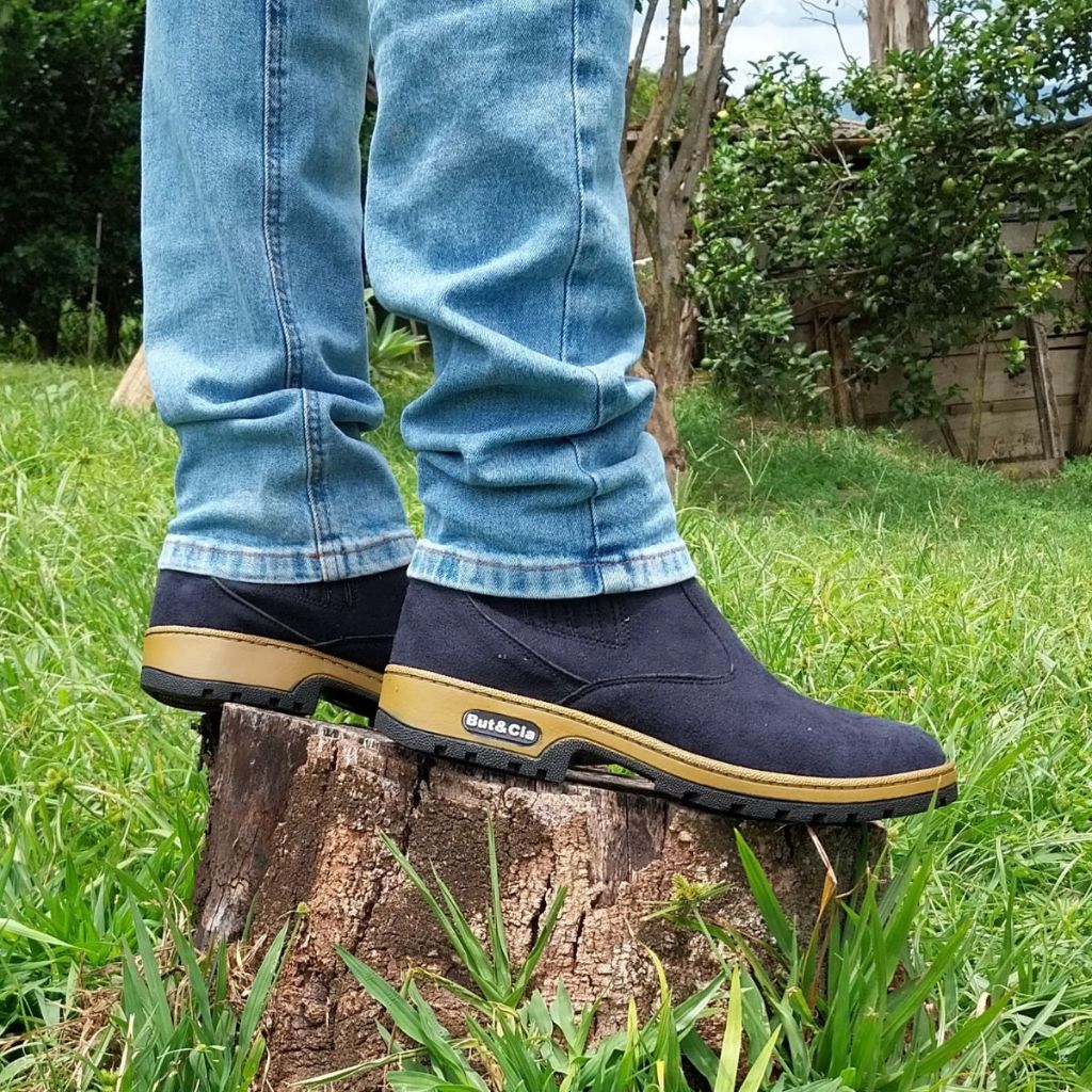 Botina Rural Masculina em Couro Noboock Produto Super Recomendado ...
