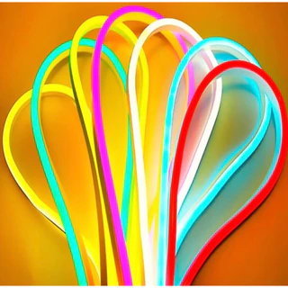 Fita de LED Mangueira Neon 5 Metros IP65 Flexível Com ou Sem Fonte