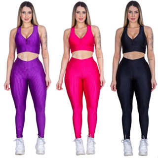 Calça Legging Push Up Sem Costura Yoga Academia Levanta Bumb