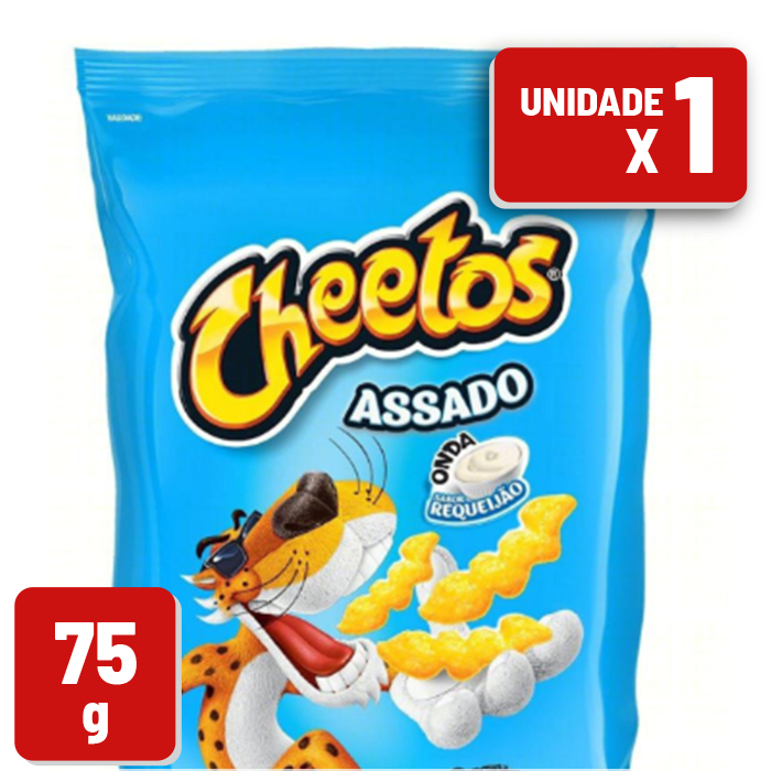 Biscoitos Salgadinhos Elma Chips cheetos requeijão Caixa c/ 50un