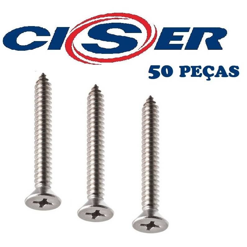 Parafuso 5,5x80 55x80 5,5 x 80 Inox 304 Philips Ciser 50u | Shopee Brasil