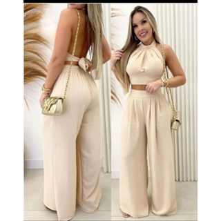 Conjunto Duna Lavinia calça pantalona+blusa novidade lançamento