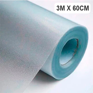 Película Adesiva Jateado Transparente Blindex Vidro 3m x 60cm