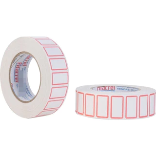 Etiqueta Para Preço, Fitacrel, F-02, 25x15mm, Rolo com 1333 Etiquetas