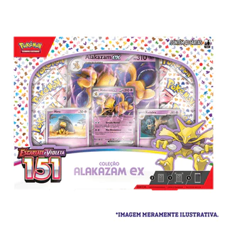 POKÉMON BOX ALAKAZAM EX COLEÇÂO EV- 151
