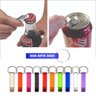 50/100 Chaveiro Abridor de Metal Personalizado - Modelo Pé de Galinha