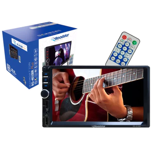 Central Multimidia Automotivo Universal Encaixe 1Din MP5 Bluetooth USB FM Tela Touch 7 Polegadas