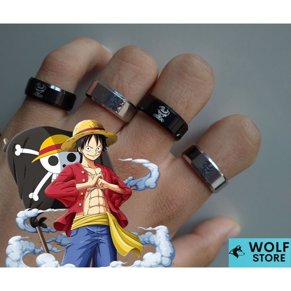 Anéis Anime Luffy One Piece Piratas Chapéu De Palha
