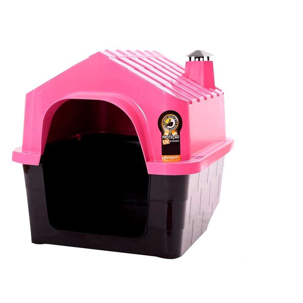 Casa Casinha Plástica Para Cão Cachorro Durahouse Numero 2 Rosa para ...