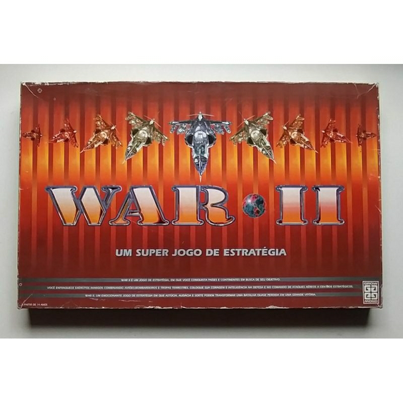 Jogo antigo e raro War II Grow caixa vermelha | Shopee Brasil