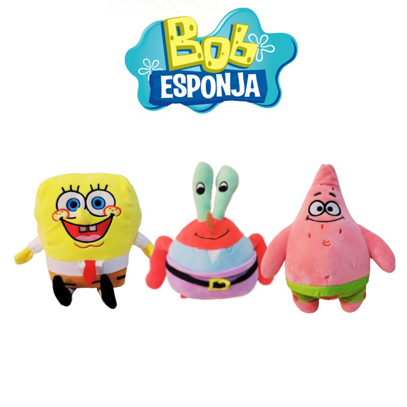 Chaveiro Bob Esponja Miniatura  Patrick, Bob Esponja, Sandy