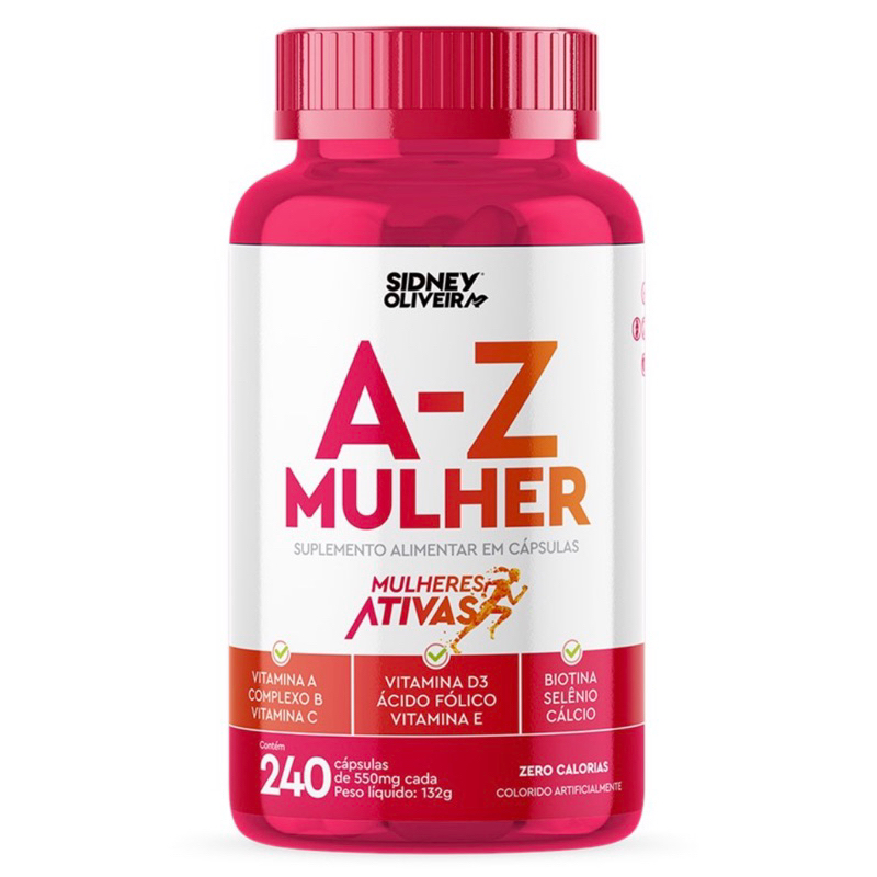 Vitaminas A Z Mulher Suplemento 240 Cápsulas Sidney Oliveira | Shopee ...