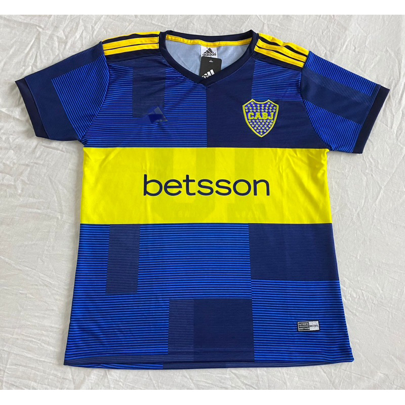 Camiseta de Time Club Atlético Boca Juniors CABJ Camisa Uniforme Futebol Adulto