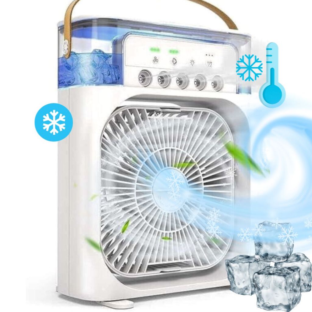 Mini Climatizador ventilador refrigerador de ar umidificador ar frio refrescante mini ar condicionado portátil