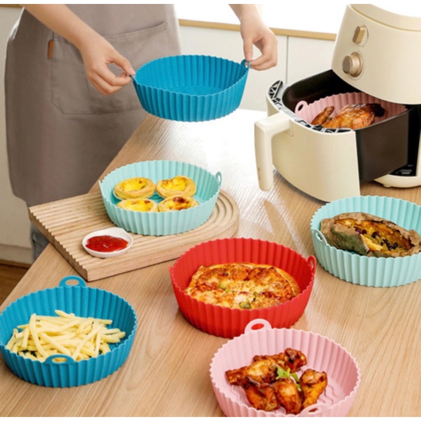 Forma de Silicone para Air Fryer com Alça BBG634 Alta Temperatura | Shopee  Brasil