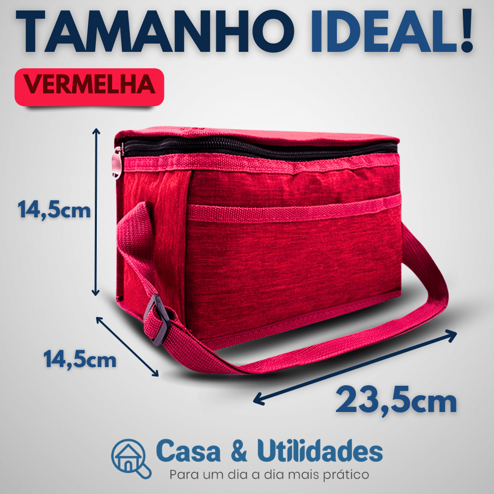 INSMEER 25Latas/16L Bolsa Térmica Marmita para Homens, 2 Compartimentos  Lancheira Termica para Adulto Masculina Bolsa Termica de separado para