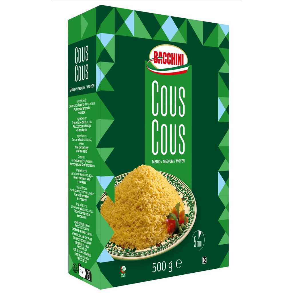 COUSCOUS BACCHINI GRANO DURO 500G | Shopee Brasil