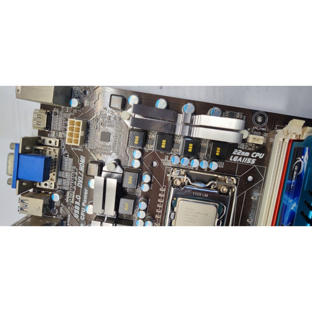 Kit Placa-mãe TZ77A e processador i7 3770K 1155 Z77 8gb ram