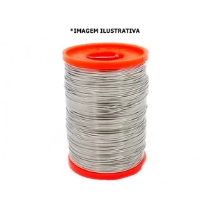 Solda soft 63x37 Fio Resinoso 0.5 mm - (1X METRO) Solda Estanho 0,5mm Laranja C/ Fluxo Eletrônica Placa Uso em retrabalho de PCI e soldagem manual de componentes