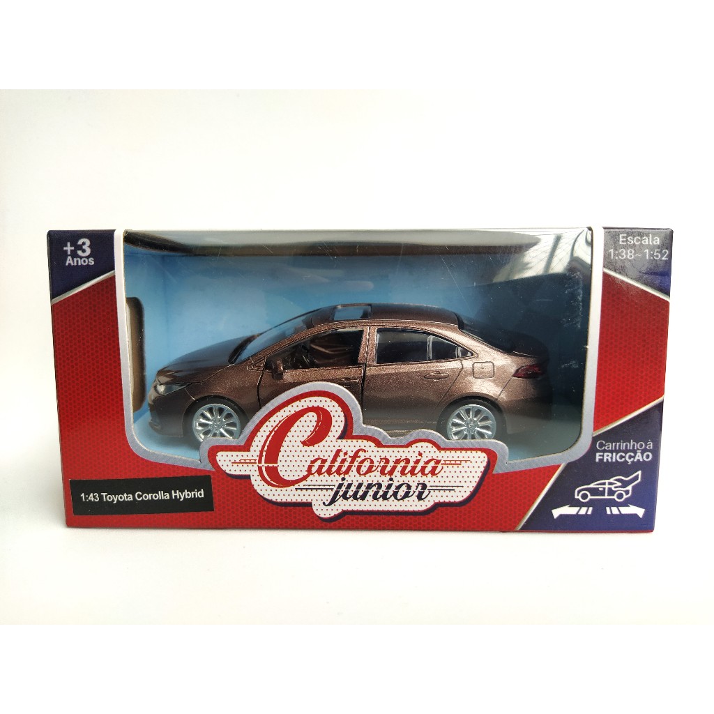 Miniatura Toyota Corolla Hybrid California Junior com Fricção
