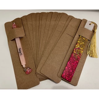 ENVIO IMEDIATO Embalagem TAG para marcador de livro e caneta em resina epóxi NOVO MODELO