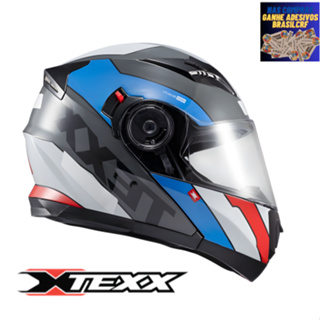 Capacete Moto Gladiator Texx V3 Escamoteável Robocop Chumbo em