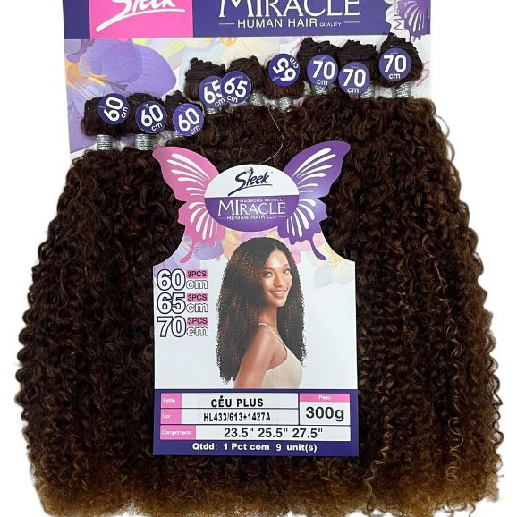 CABELO SLEEK CEU PLUS CACHEADA FIBRA ORGANICA ENTRELACE 300G | Shopee ...