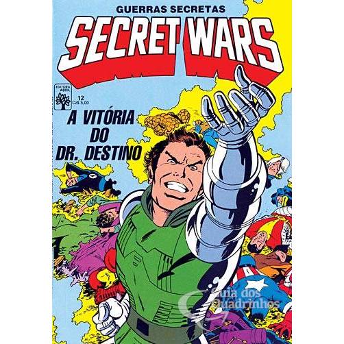 HQ Formatinho Marvel Secret Wars - Guerras Secretas Nº 1 ao Nº 12