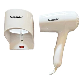 Secador Com Suporte De Parede Ecopower 1500W Hotel Spa Academia Motel Banheiro