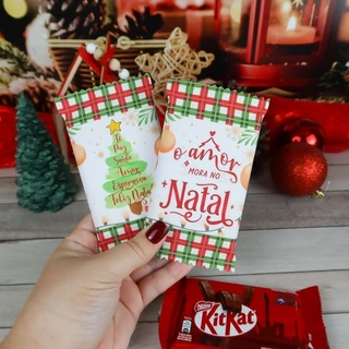 Rótulo para KitKat Natal ( 10 unidades)