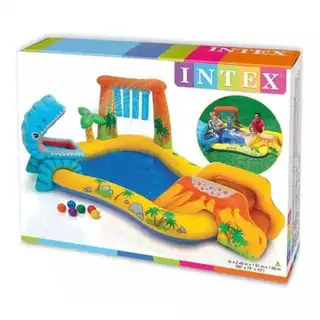 Piscina Intex Playground Dinossauro Play Center Diversão Verão