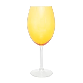 Taça de cristal para vinho Banquet amarelo 580ml - Wolff