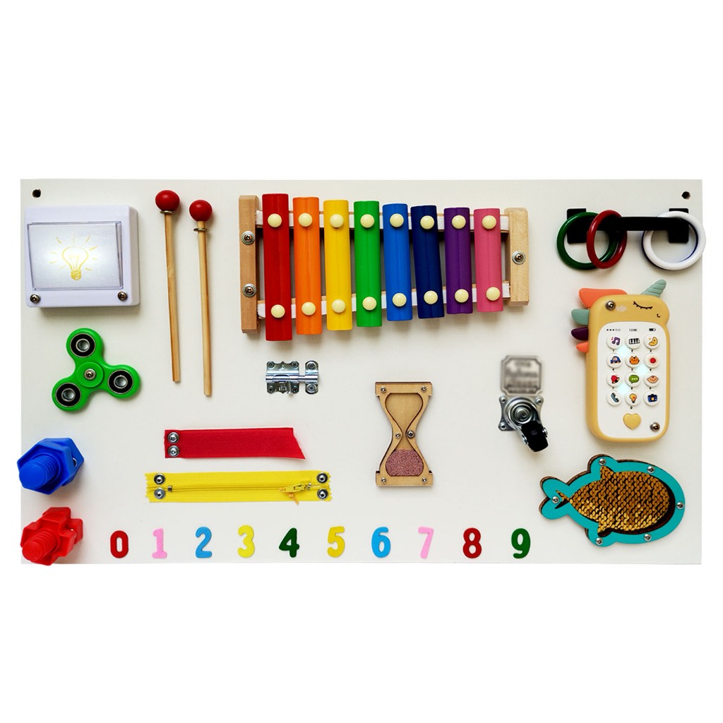 Painel Sensorial para bebês / Painel Sensorial Montessori / Painel ...