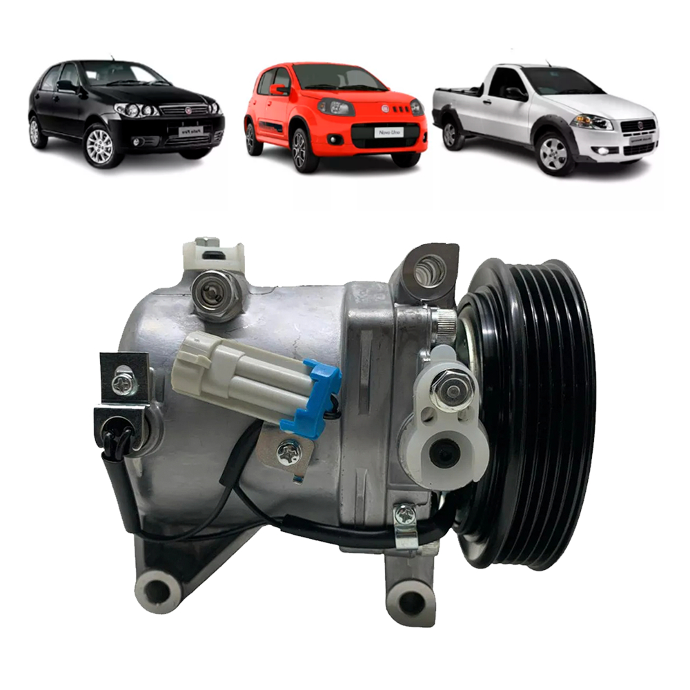 Compressor De Ar Calsonic Fiat Palio Siena Uno Fire Novo Uno | Shopee ...