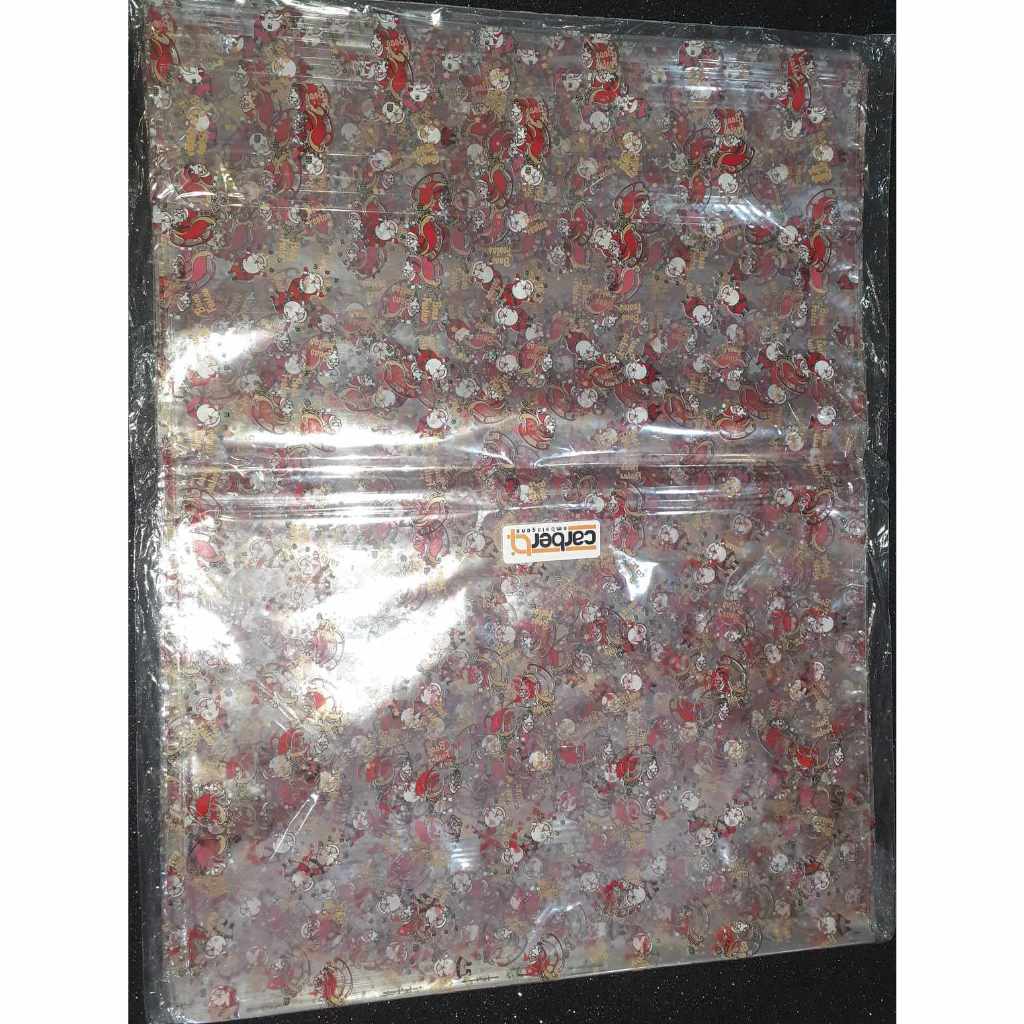 50 un. SACO PANETONE 1KG 30X40 DECORADO NOEL -Carber