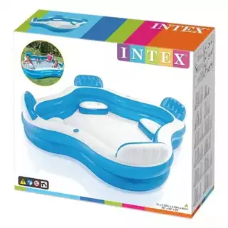 Piscina Inflável Intex 1.000 Litros Com Assentos Familiar Lazer