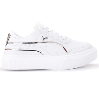 Tênis Feminino Pm Plataforma Confortavel Calçado Branc Tendencia Moda Inverno