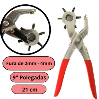 Alicate Furador Vazador de Chinelo Cinto EVA com 6 Furos