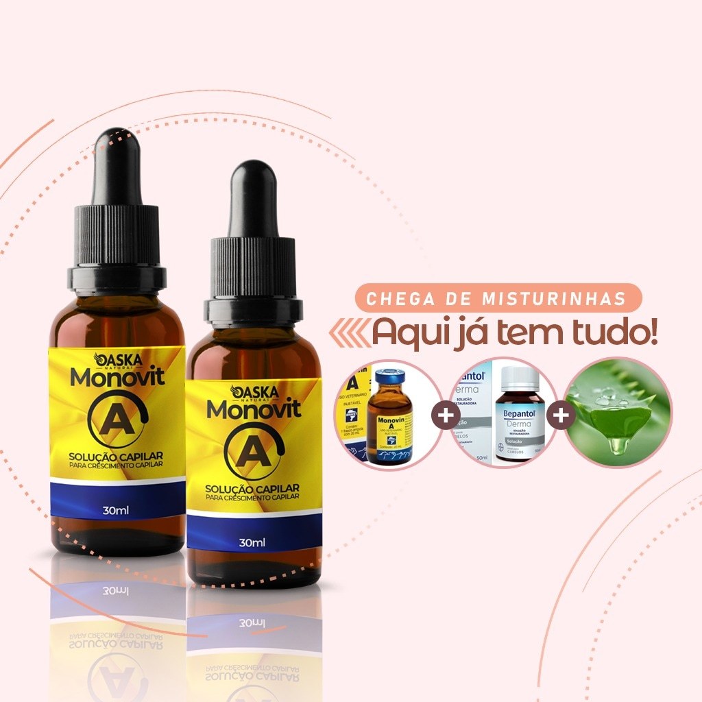 Monovit Tônico Capilar Oaska Tripla ação Crescimento Natural que ...