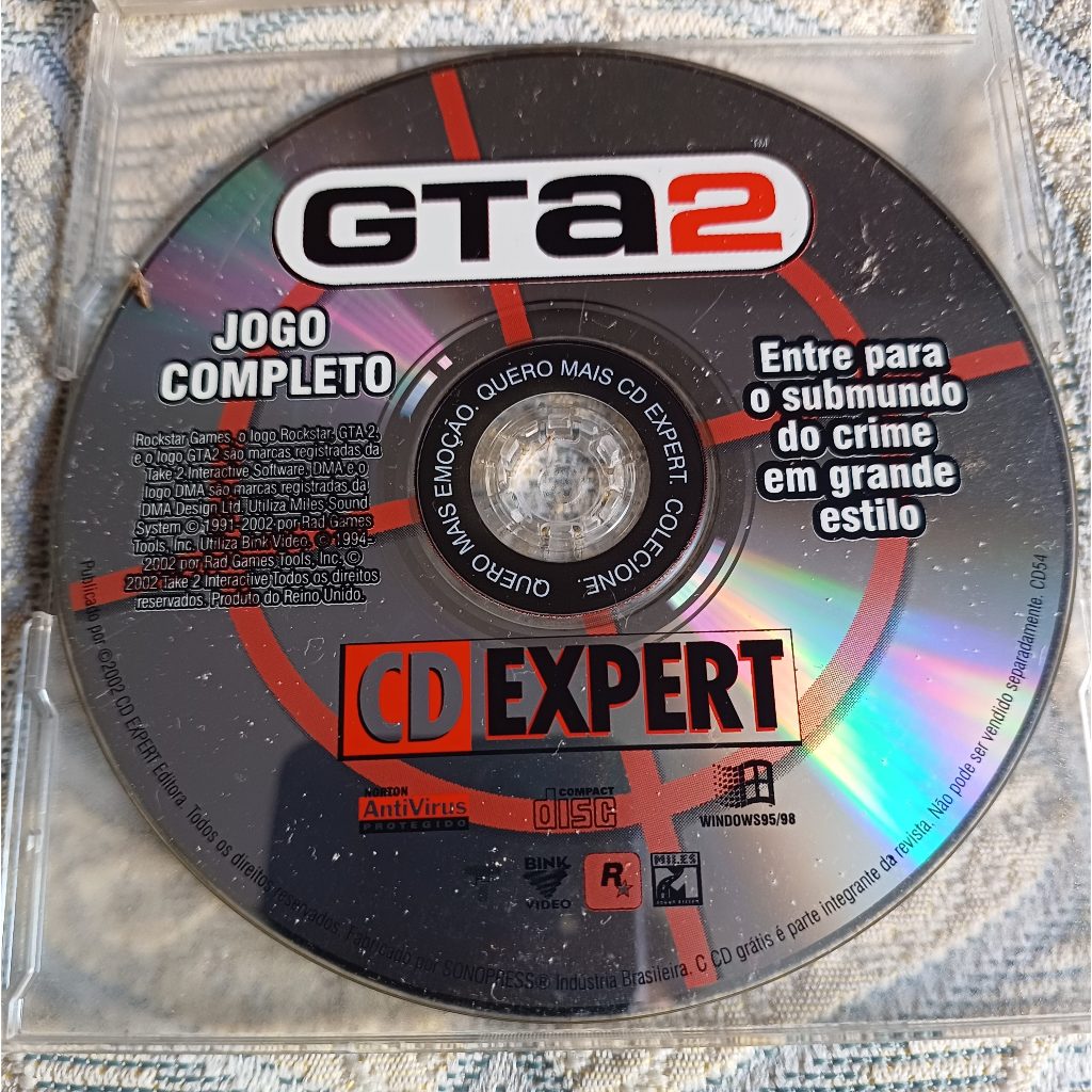 Jogo Original PC Game Grand Theft Auto 2 GTA2