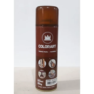 Tinta Spray Verniz Mogno Para Madeira Colorart